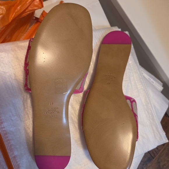 Valentino Toile Iconographe Canvas Slide Sz 41 b - Picture 3 of 3